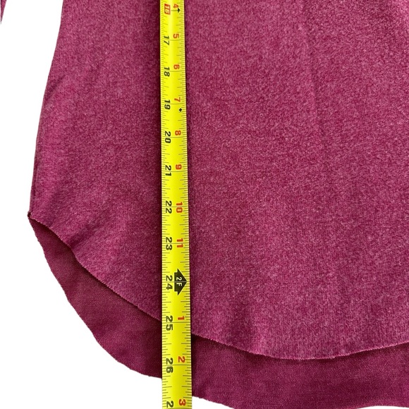 NSF Women's Fleece Long Sleeve Slim Fit Tee Fuscia Size S - Picture 4 of 6
